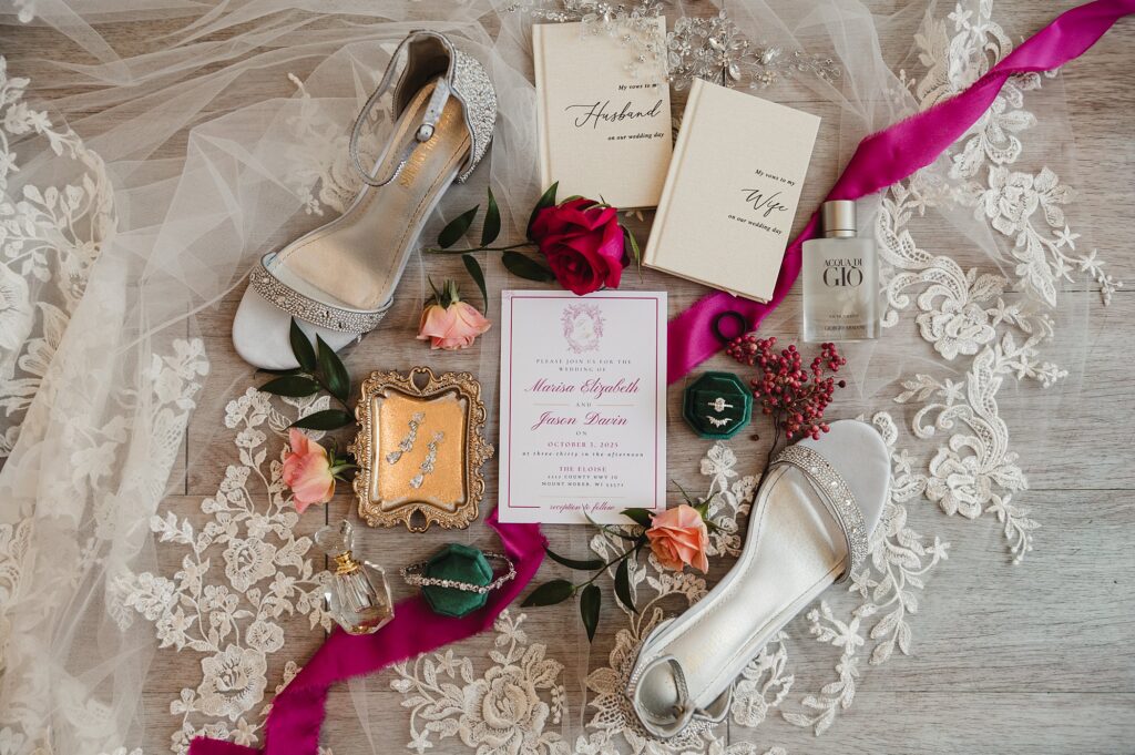 Fall wedding details at The Eloise Wisconsin